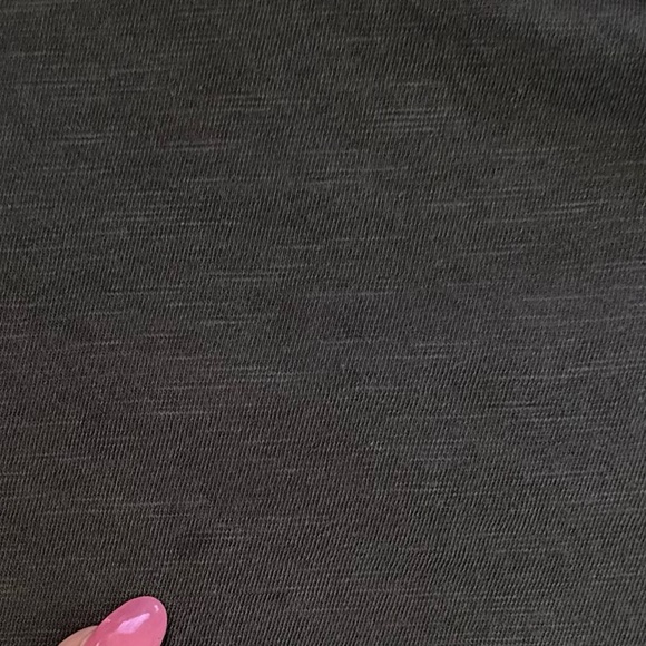 EILEEN FISHER L XL Slubby Organic Cotton V-Neck Sleep Tee in Ash • Lightweight - Picture 5 of 13